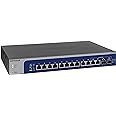 NETGEAR 12-Port 10G Multi-Gigabit Plus Switch (XS512EM) - Managed, with 2 x 10G SFP+, Desktop or Rackmount, and Limited Lifet