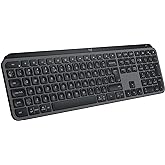 Teclado sem fio Logitech MX Keys S com Clique Silencioso, Teclas Programáveis, Iluminação Inteligente, Conexão Bluetooth ou R