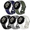 Farluya 5 Pack Watch Bands Compatible with Google Pixel 2/Pixel 3 41mm/Pixel for Women Men,Soft Silicone Durable Sport Replac