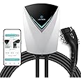 Lectron Electric Vehicle Charging Station (WiFi) 48 Amp with App Control - Powerful Level 2 EV Charger (240V) with NEMA 14-50