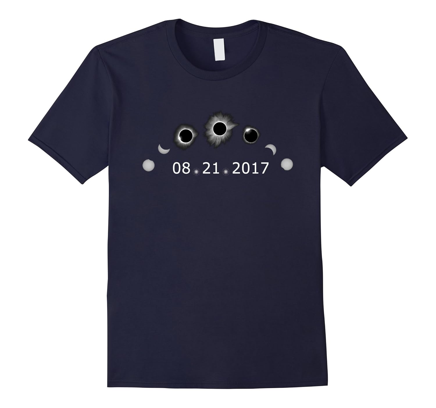 21 August 2017 Memorabilia Solar Eclipse road trip T-shirt-BN