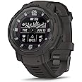 Garmin Instinct Crossover Solar, Rugged Hybrid Smartwatch with Solar Charging Capabilities, Analog Hands and Digital Display,