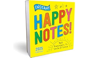 2025 Instant Happy Notes Boxed Calendar: 365 Reminders to Smile and Shine! (Daily Motivational Desk Gift) (Inspire Instant Ha