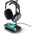 Satechi 2-in-1 Headphone Stand with Wireless Charger – USB Type-C Output Port and Magnetic Wireless Charger – Compatible with