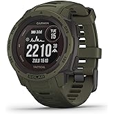 Garmin Instinct, Rugged Outdoor Smartwatch with Solar Charging Capabilities and Tactical Features, Built-in Sports Apps and H