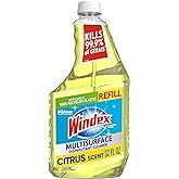 Windex Multi-Surface Cleaner and Disinfectant Refill Bottle, Citrus Fresh Scent, 32 fl oz