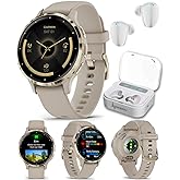 Wearable4U Garmin Venu 3S GPS Smartwatch AMOLED Display 41mm Watch, Advanced Wellnes and Fitness Features, Up to 10 Days of B