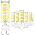 hansang G9 Led Light Bulb,6W Chandelier Light Bulbs (60W Halogen Equivalent),88PCS LED,6000K Daylight White,Non-dimmable,G9 B