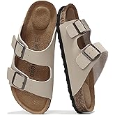 Project Cloud 100% Genuine Leather Flat Sandals Women Comfortable Beach Essentials Womens Sandals Memory Foam Vacation Essent