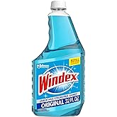 Windex Glass Cleaner Spray, Original Blue Window Cleaner Works on Smudges and Fingerprints, Bottle Made from 100% Recovered C