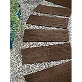 Gardener's Supply Company Recycled Rubber Walkway Railroad Tie Stepping Stone | Outdoor Garden Patio Decor & Lawn Pathway Lan