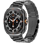 Band Compatible with Samsung Galaxy Watch Ultra 47mm(2024),Metal Stainless Steel Bands Strap Men Women,NOT for Galaxy Watch 7