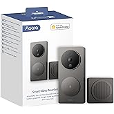 Aqara Video Doorbell G4 (Chime Included), 1080p FHD HomeKit Secure Video Doorbell Camera, Local Face Recognition and Automati