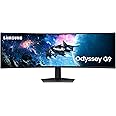 SAMSUNG 49-Inch Odyssey G9 Series DQHD 1000R Curved Gaming Monitor, 1ms(GtG), VESA DisplayHDR 1000, 240Hz, AMD FreeSync Premi