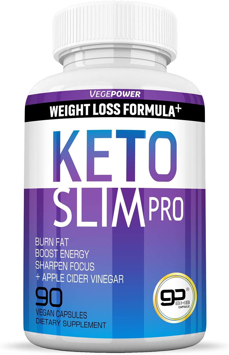 Keto Slim Pro-Keto Burn Diet Pills-BHB Supplement-Utilize Fat for Energy/Ketosis, Boost Energy & Focus, Manage Cravings, Detox, Metabolism Support-Advanced Exogenous Ketones for Women Men-90 Capsules