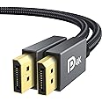 IVANKY VESA Certified DisplayPort Cable, 6.6ft DP Cable 1.2,[4K@60Hz, 2K@165Hz, 2K@144Hz], Gold-Plated Braided High Speed Dis