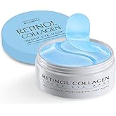 Enaskin Naturals Under Eye Patches for Dark Circles: 30 Pairs Retinol Collagen Eye Gels Mask - Reduce Wrinkles Puffy & Bags -