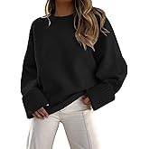 LILLUSORY Women's Oversized Sweaters Fuzzy Chunky Warm Pullover Sweater