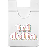 Sorority Shop Delta Delta Delta Koala Pouch - Retro Design Card Holder for Phone Case- Phone Wallet Stick On - Ultra-Thin and