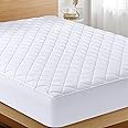 Utopia Bedding Quilted Fitted Mattress Pad (Queen) - Elastic Fitted Mattress Protector - Mattress Cover Stretches up to 16 In