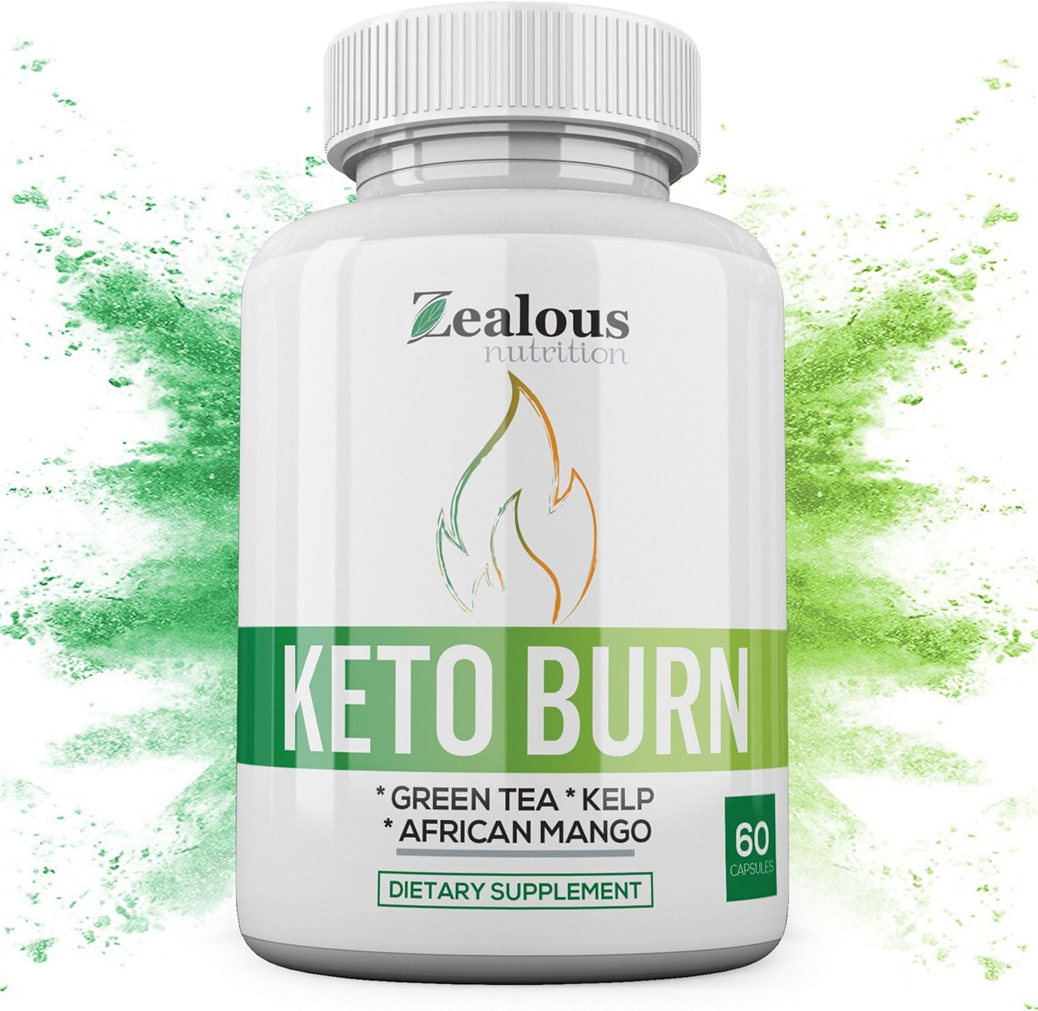 Pure Keto Diet Capsules + Apple Cider Vinegar - Shark Tank Advanced Weight Loss Formula W/Green Tea, Ketones, Kelp - Blend to Burn Fat, Support Ketosis, Boost Energy and Enhance Focus, 60 cap