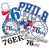 Desert Cactus Philadelphia 76ers NBA Officially Licensed Sticker Vinyl Decal Laptop Water Bottle Car Scrapbook (Type 2)