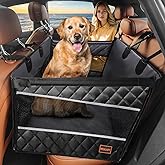 MIXJOY Dog Car Seat For Large Medium Dogs, Back Seat Extender for Dogs, Waterproof Dog Carseat, Dog Car Seat Medium Sized Dog