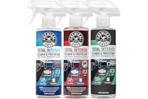 Chemical Guys Total Interior Sprayable Cleaner and Protectant Multi-Scent 3 Pack (Fresh, Black Cherry & New Car), Safe for Ca