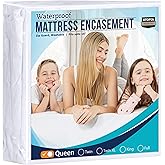 Utopia Bedding Zippered Mattress Encasement Queen - 100% Waterproof and Bed Bug Proof Mattress Protector - Absorbent, Six-Sid