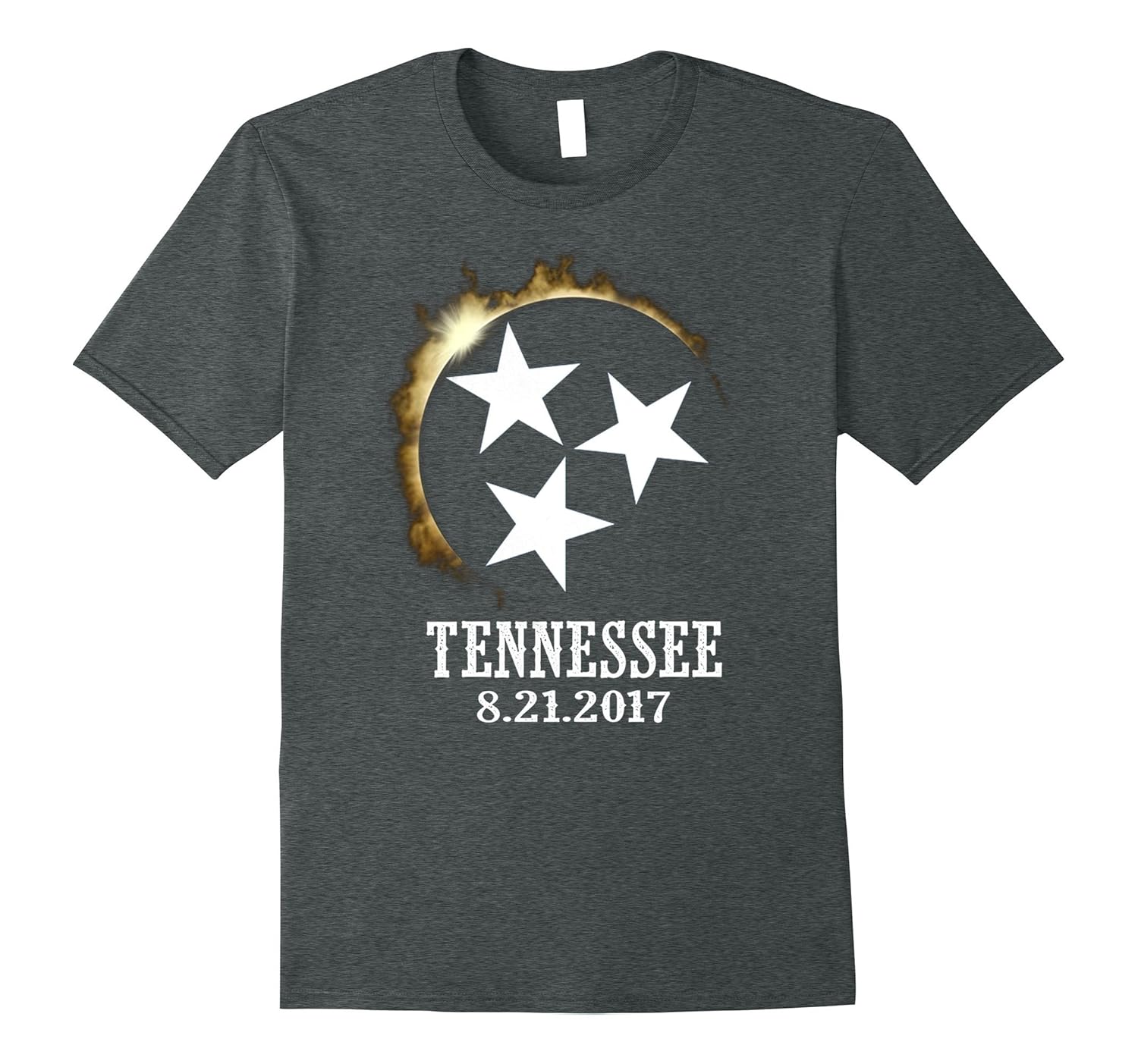 2017 Tennessee Eclipse Viewing Tee Shirt Flag I was There-BN