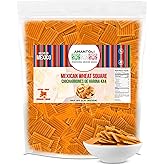 Amantoli - Mexican Duritos Square 4x4 Wheat 1Lb (453gr) Snack, Traditional, Crunchy, Delicious | Chicharron / Fritura De Hari