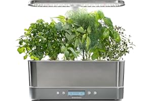 AeroGarden Harvest Elite Slim, Stainless Steel