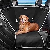 njnj Dog Car Seat Cover for Back Seat - Waterproof Dog Half Hammock for Cars,Scratchproof Pet Backseat Protector,Perdurable,N