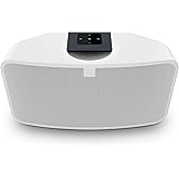 Bluesound Pulse Mini 2i Compact Wireless Multi-Room Smart Speaker with Bluetooth - White - Compatible with Alexa and Siri