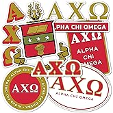 Desert Cactus Alpha Chi Omega Stickers AXO Standard Sheet Decal Laptop Water Bottle Car (Full - Standard)