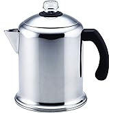 Farberware 50124 Classic Yosemite Stainless Steel Coffee Percolator - 8 Cup, Silver,Stovetop