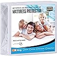 Utopia Bedding Waterproof Mattress Protector King Size, Premium Terry Mattress Cover 200 GSM, Breathable, Fitted Style with S