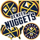 Desert Cactus Denver Nuggets Stickers NBA Officially Licensed Vinyl Decal Laptop Water Bottle Car Scrapbook (Type 2-3)