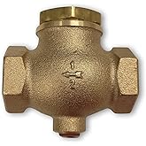 New 1/2" Cast Brass Horizontal Check Valve Air Compressor Inline Vertical