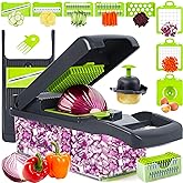 Vegetable Chopper, Onion Chopper, Mandolin Slicer,Pro 10 in 1professional food Choppermultifunctional Vegetable Chopper and S