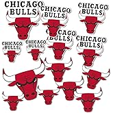 Desert Cactus Chicago Bulls Stickers NBA Officially Licensed Vinyl Decal Laptop Water Bottle Car Scrapbook (Type 1-1)