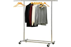 Simple Houseware Heavy Duty Clothing Garment Rack, Chrome