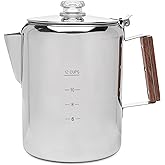 COLETTI Bozeman Camping Coffee Pot — America’s Favorite Percolator [12 cup]