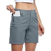 Willit Women's Shorts Hiking Cargo Golf Shorts Outdoor Summer Stretch Shorts with Pockets Water Resistant