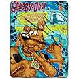 Warner Brothers Scooby-Doo, "Whole Gang" Micro Raschel Throw Blanket, 46" x 60", Multi Color