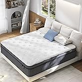 Queen Size Mattress, Upgrade Strengthen 14 Inch Firm Hybrid Queen Mattress in a Box, Mattress Queen Size With Memory Foam and