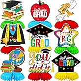 9 Pieces Kindergarten Graduation Decorations Class of 2024, Kindergarten Graduation Honeycomb Centerpieces, Kids Graduation D