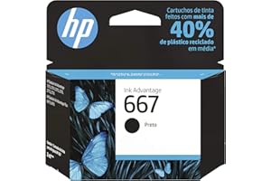 Cartucho de tinta HP 667 Preto Original (3YM79AB) Para Impressora HP Deskjet 2376, Impressora HP Deskjet 2776, Impressora HP 