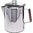 ZOWIE KING Camping-Fire Coffee Percolator Stovetop Pot- Stainless Steel Stove top Coffee Pot, Unleash Flavor in the Great Out