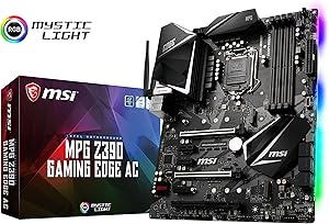 MSI MPG Z390 Gaming Edge AC LGA1151 (Intel 8th and 9th Gen) M.2 USB 3.1 Gen 2 DDR4 HDMI DP Wi-Fi SLI CFX ATX Z390 Gaming Motherboard